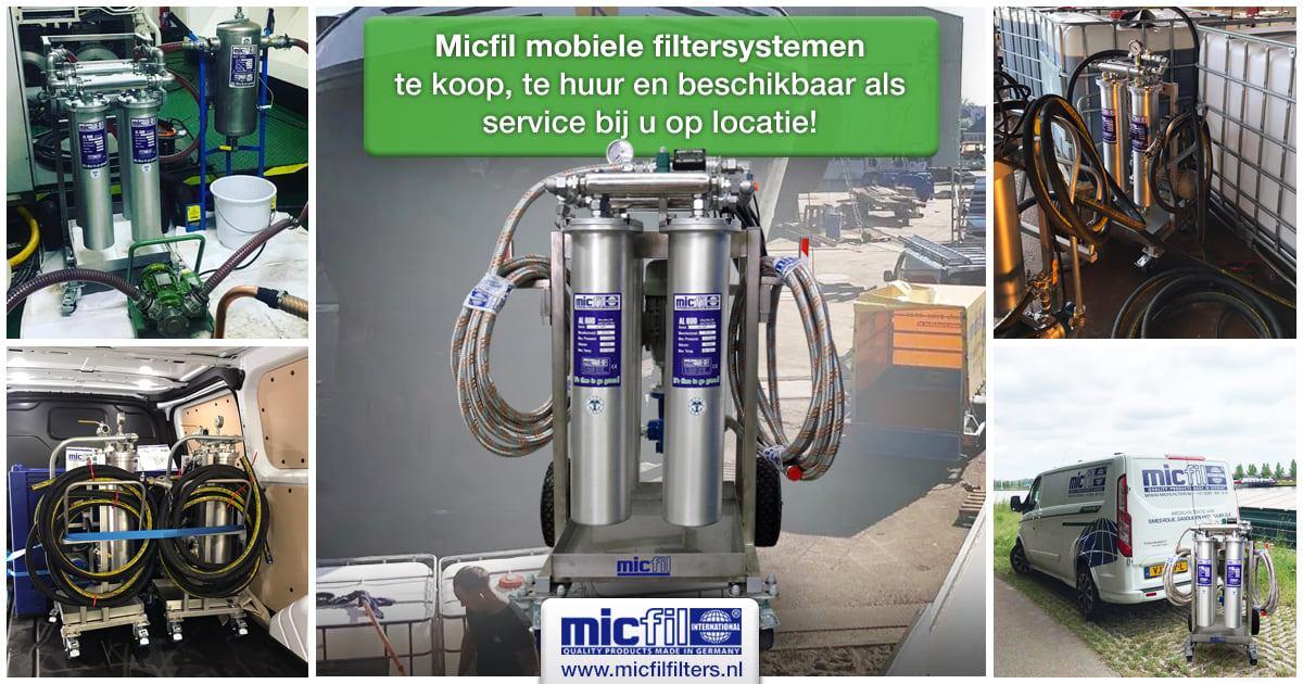 Mobiele filtersystemen Micfil
