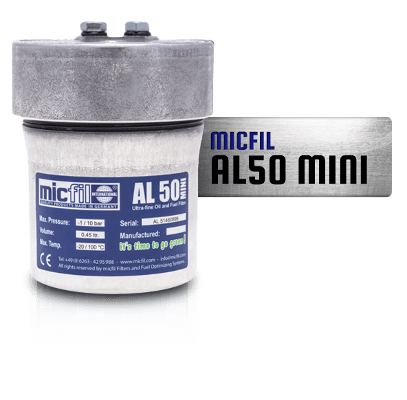 MicFil-AL50-MINI MicFil AL50MINI brandstof filter en oliefilter systeem