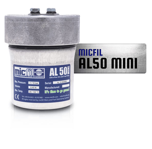 MicFil AL50MINI brandstof filter en oliefilter systeem