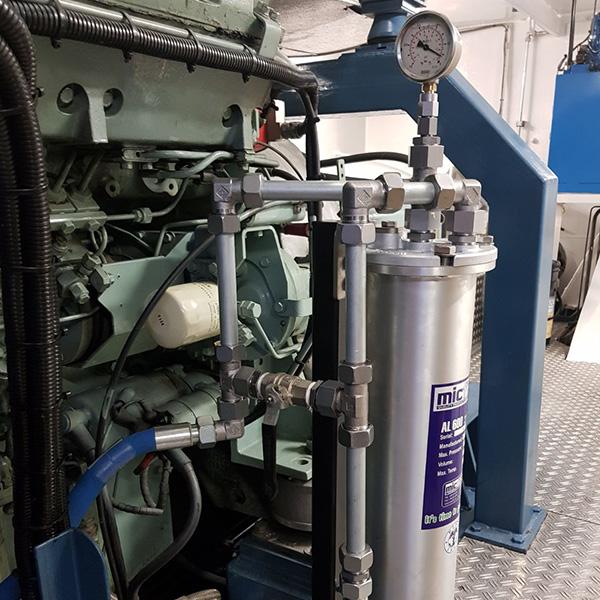 Installatie-micfil-al600 MicFil AL600 brandstoffilter - oliefilter