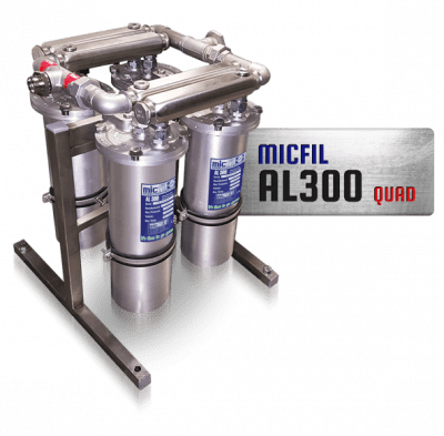 MicFil AL300 QUAD hét brandstoffilter en oliefilter systeem