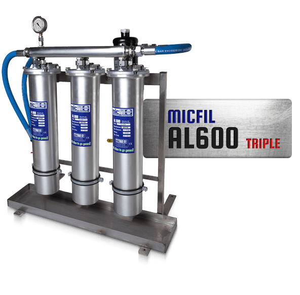MicFil-AL600-TRIPLE MicFil oliefilter - brandstoffilter