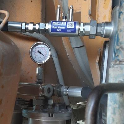 fuelheater-installatie