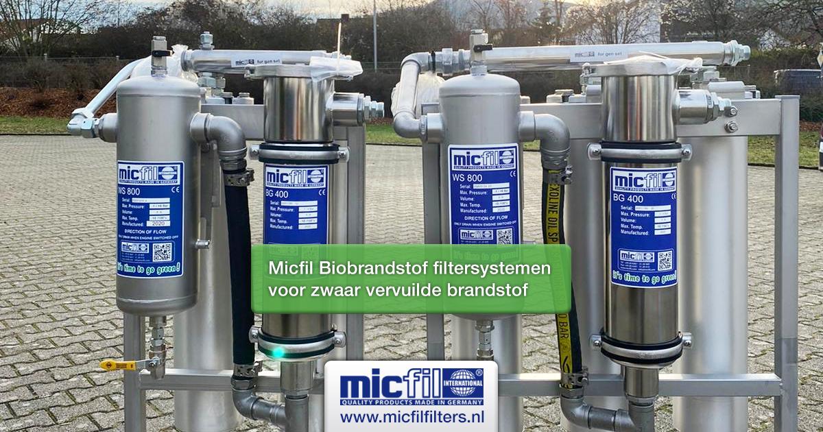 Biobrandstof filtersystemen