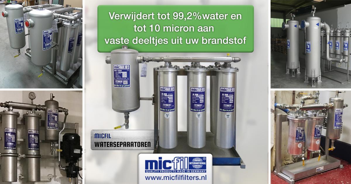 Micfil Waterseparatoren