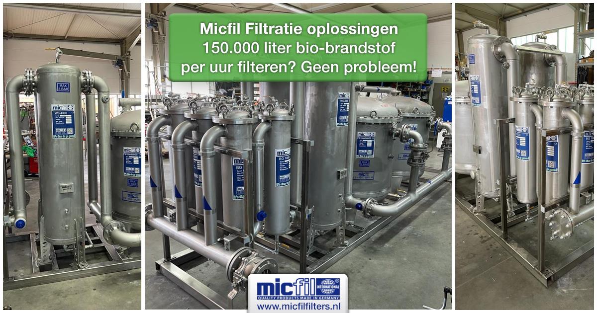 Micfil - grote filtratiesystemen