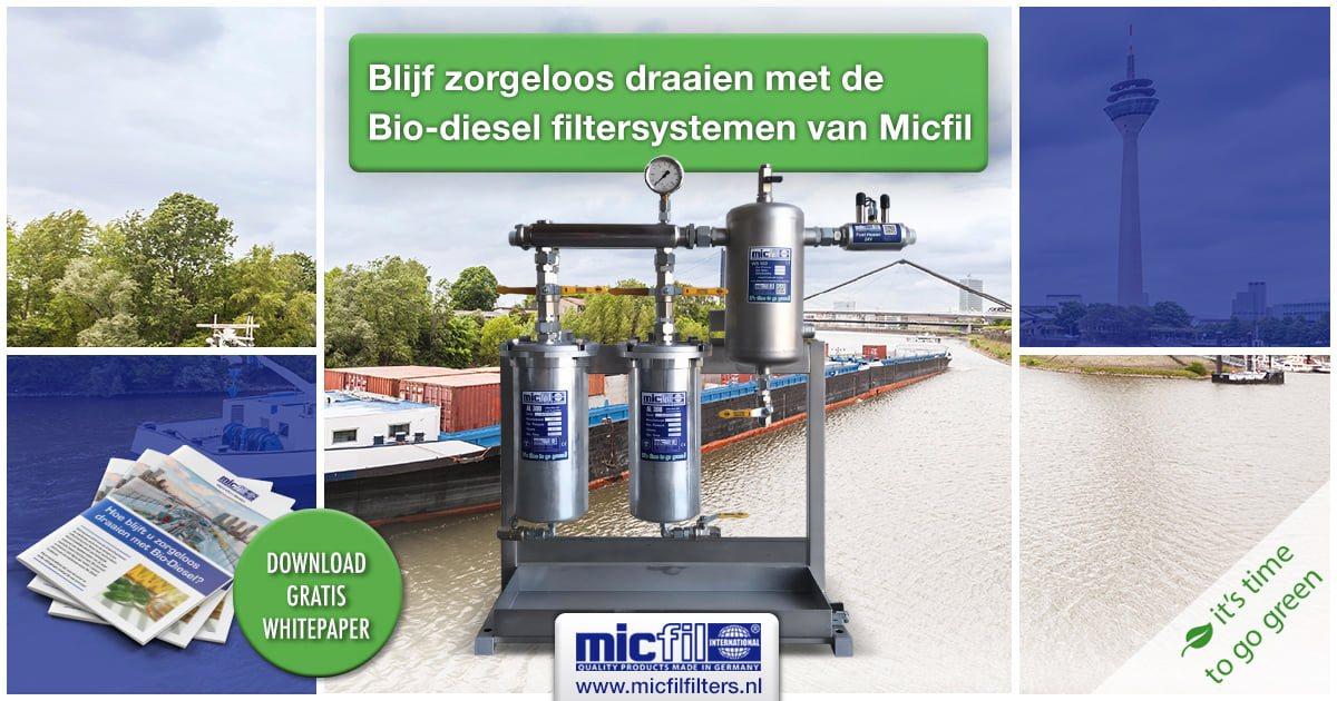 Biodiesel zorgeloos draaien BIO-BRANDSTOF