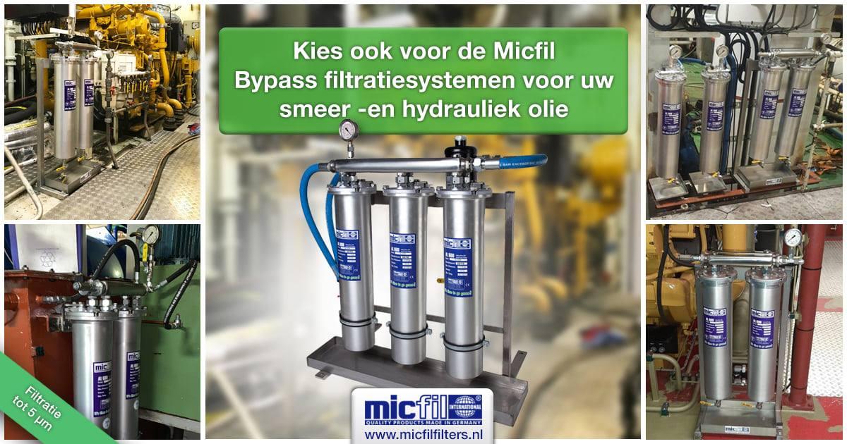 Bypass oliefiltratie