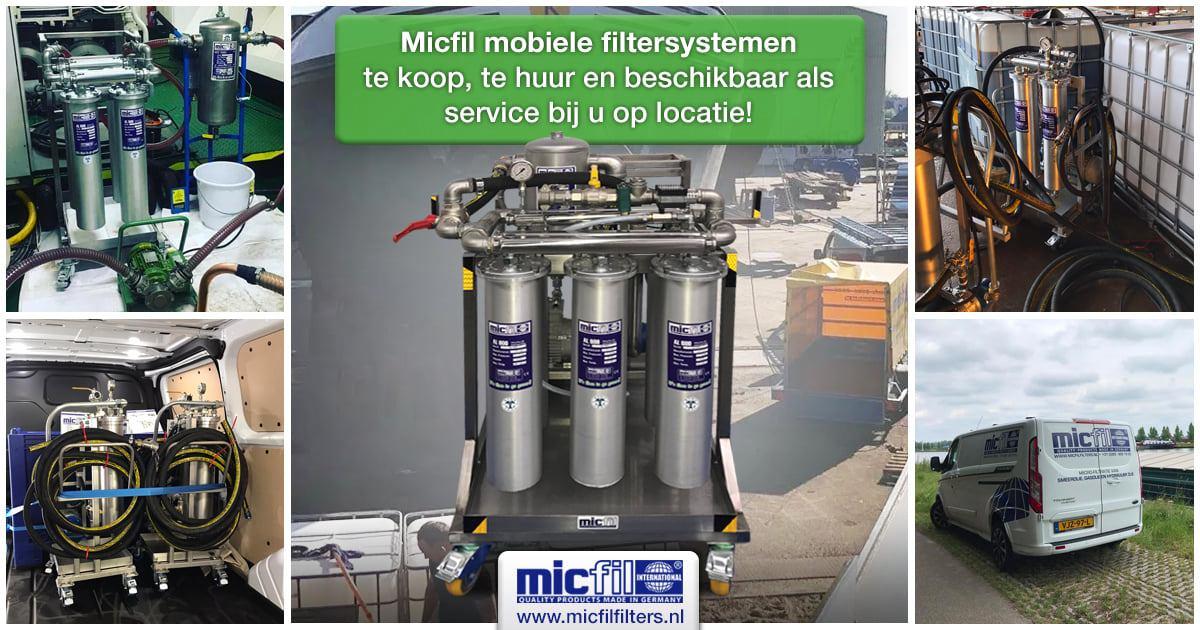 Micfil mobiele filtersystemen MOBIELE FILTERSYSTEMEN