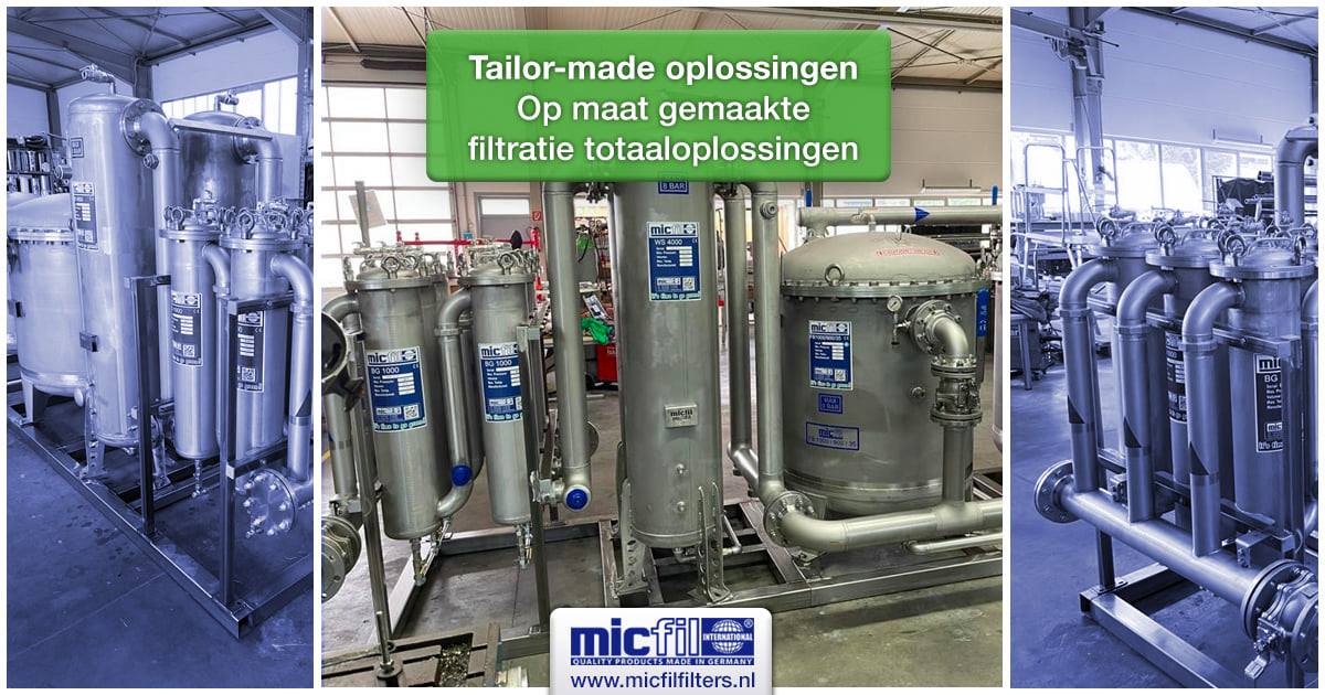 filtratie op maat Filtratie op maat