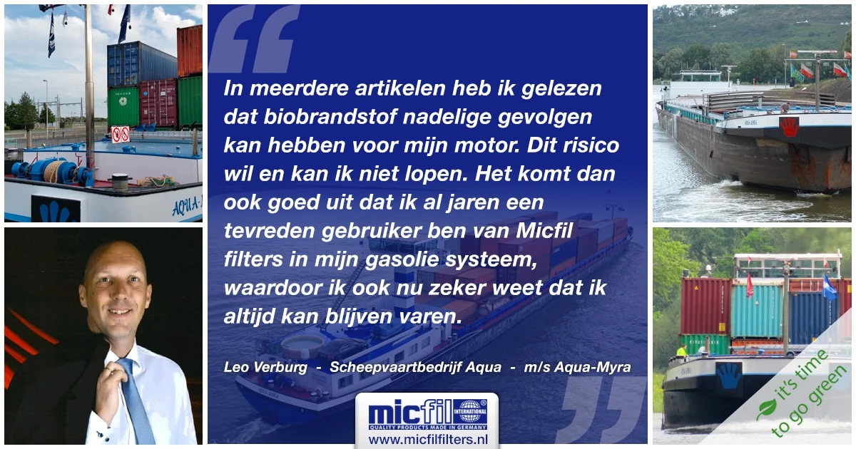 MS Aqua-Myra – Wat zegt de eigenaar over Micfil Filters?